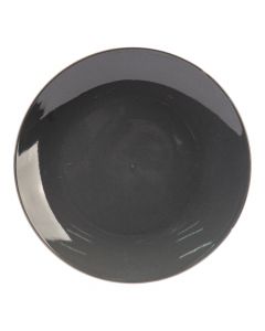 Plato porcelana gris oscuro