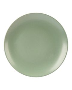 Plato porcelana verde 105 pulg