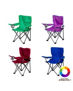 Silla plegable de tela