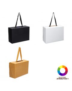 Caja kraft cuadrada con asa
