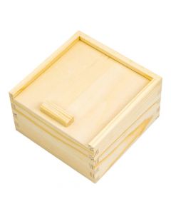 Caja madera beige