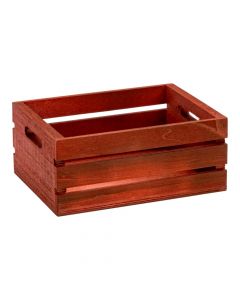 Caja madera con asas marrón