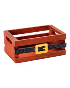 Caja madera navideña compacta
