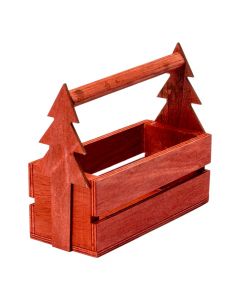 Caja madera con detalle árbol