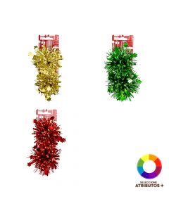 Pompón plástico decorativo estrellas