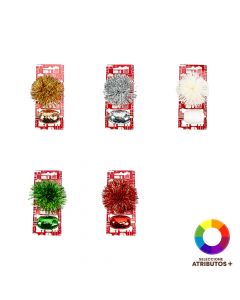 Pompón plástico decorativo