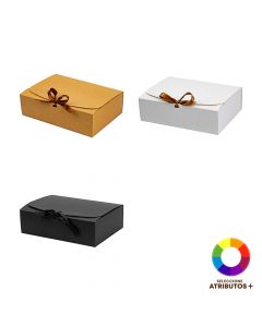 Caja kraft con lazo 27x20x8