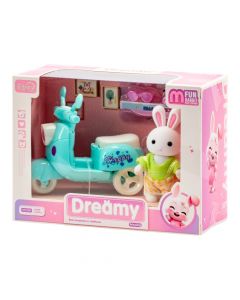 Set conejo y moto juguete