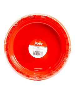 Plato liso rojo 7 pulgadas