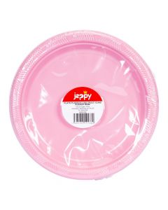 Plato plástico rosado bebé