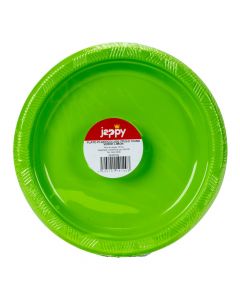 Plato plástico verde limón