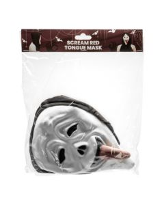 Máscara scream negro y blanco