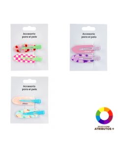 Prensas para cabello estampadas