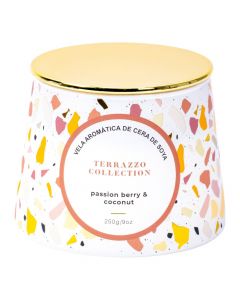 Vela frutos rojos y coco