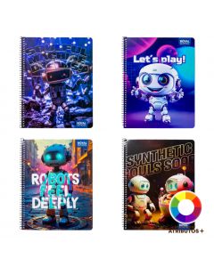 Cuaderno espiral tapa blanda