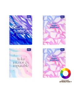 Cuaderno espiral tapa blanda