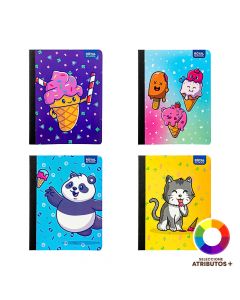 Cuaderno cosido estampado