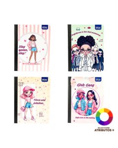 Cuaderno cosido, 100 hojas