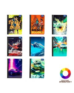 Cuaderno cosido deportivo