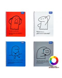 Cuaderno espiral, 100 hojas