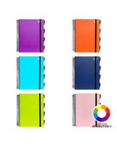 Cuaderno espiral con diseño creativo