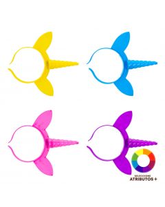 Diadema unicornio con luz LED