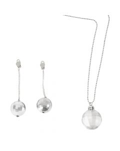 Set collar y aretes disco