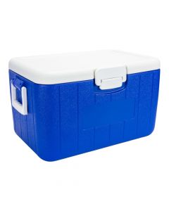 Hielera con relieve 30l azul blanco