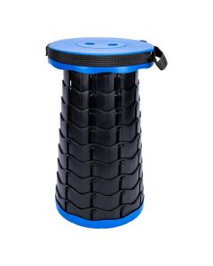 Banco plegable portátil 24cm azul negro