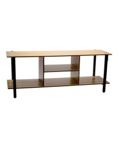 Mueble para televisión con divisiones beige