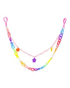 Colgante floral multicolor