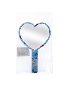 Espejo corazón estampado compacto