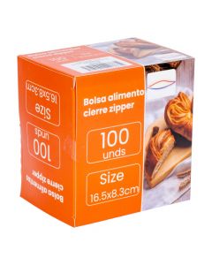 Bolsa alimentos transparente resistente
