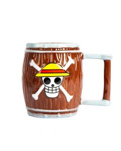 Jarra cerámica  one piece con relieve 570ml 