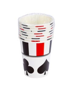 Vasos cartón diseño póker