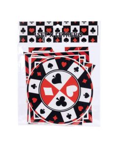 Letrero poker multicolor