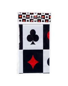 Mantel plástico estampado póker