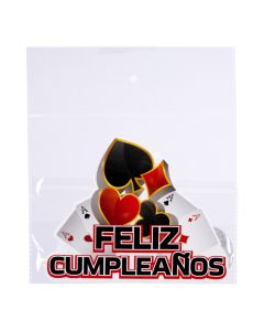 Topper papel estilo póker