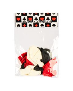 Globos látex temática póker