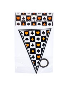 Banderín estampado de póker