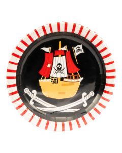 Platos cartón diseño pirata