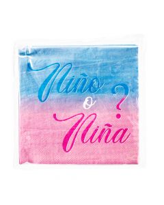 Servilletas estampadas niño o niña