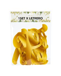 Letrero cumpleaños hojas