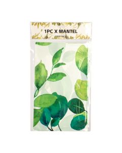 Mantel plástico diseño hojas