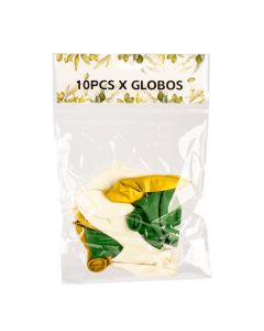 Globos metalizados hojas