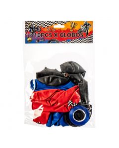 Globos motocross vibrantes