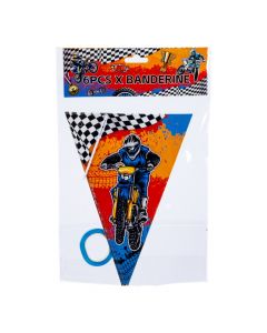 Banderín motocross decorativo