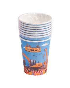Vasos cartón estampados construcción