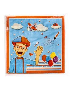 Paquete de 20 servilletas blippi