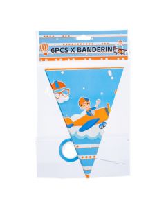 Paquete de 6 banderines blippi